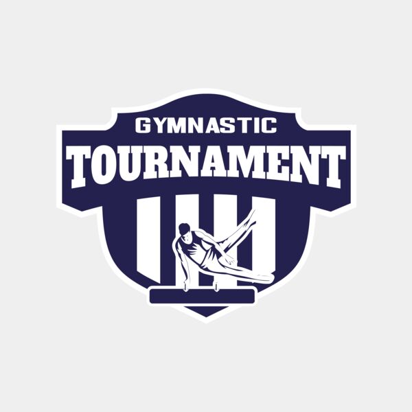 Gymnastic Tournament logo template Thumbnail