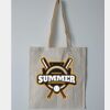 Budget Calico Tote Bag Thumbnail