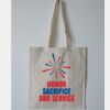 Budget Calico Tote Bag Thumbnail
